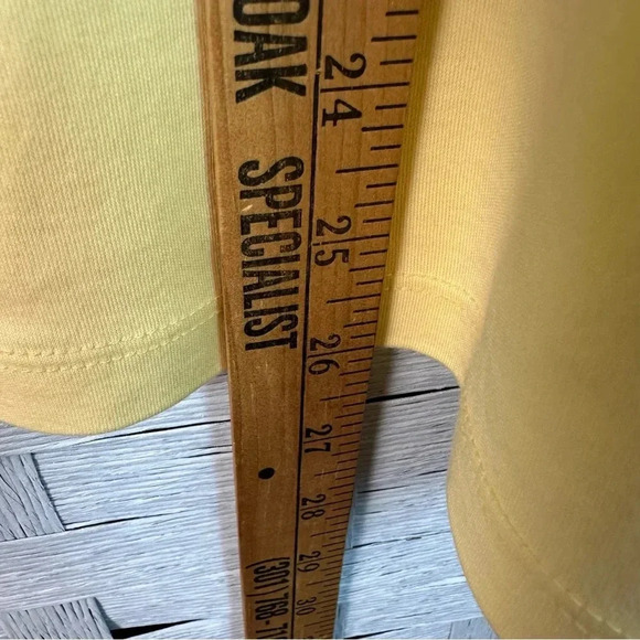L.L.Bean Long Sleeve Tshirt Solid Yellow 100% Supima Cotton Pullover plus size - Picture 4 of 7